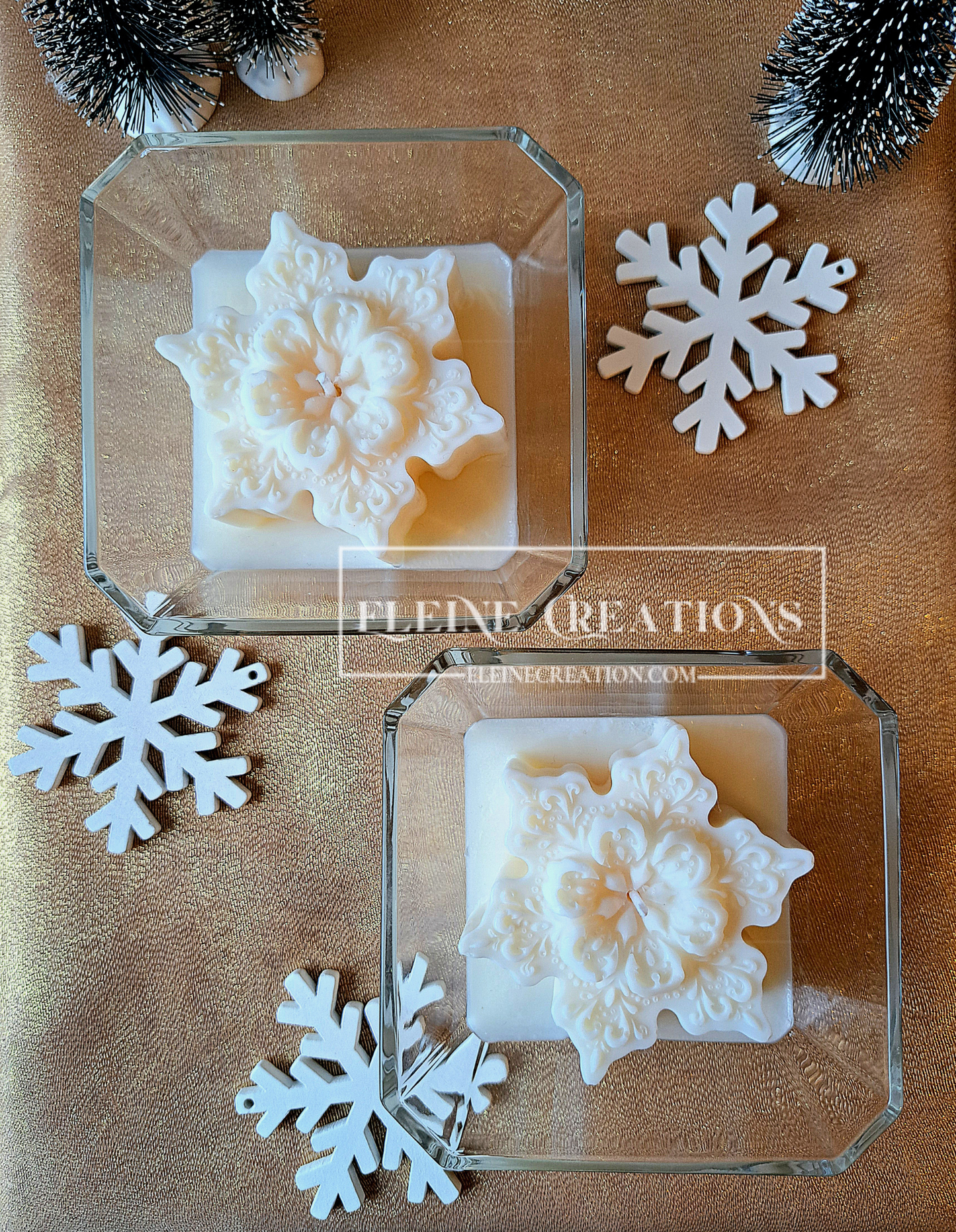 ✨ Candela “Stella di Talco” – Edizione Invernale