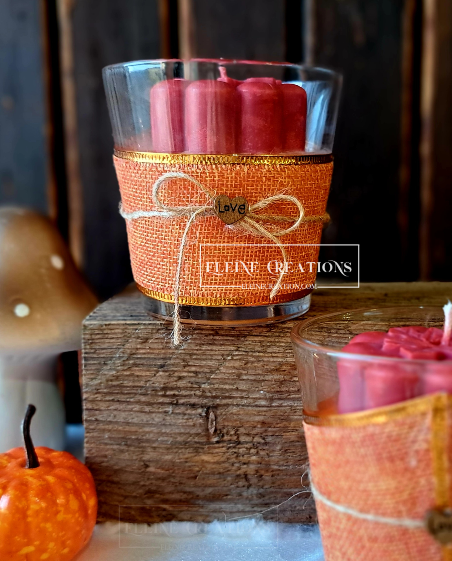 🍯 Candela “Cuore d’Autunno” – Edizione Stagionale