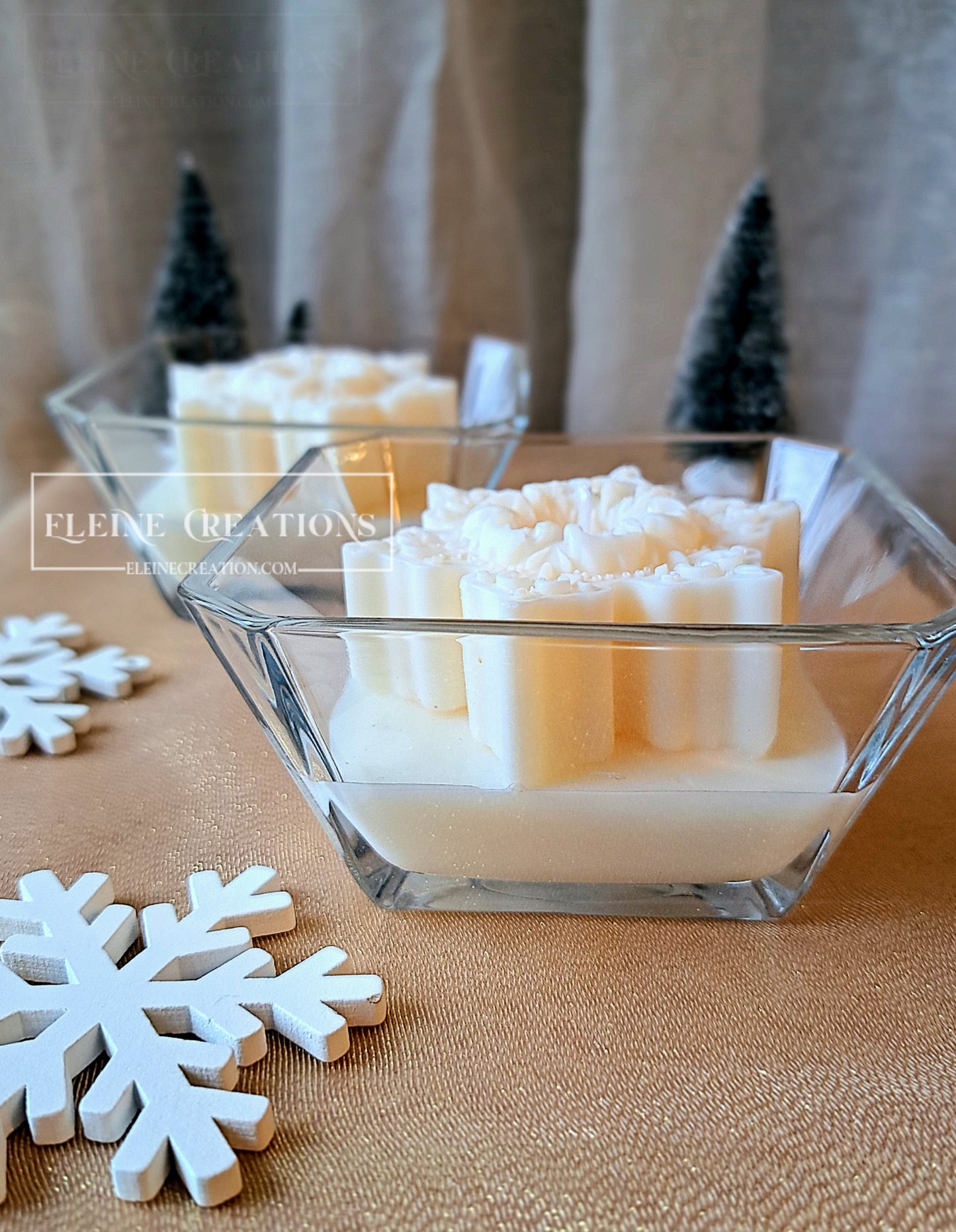 ✨ Candela “Stella di Talco” – Edizione Invernale