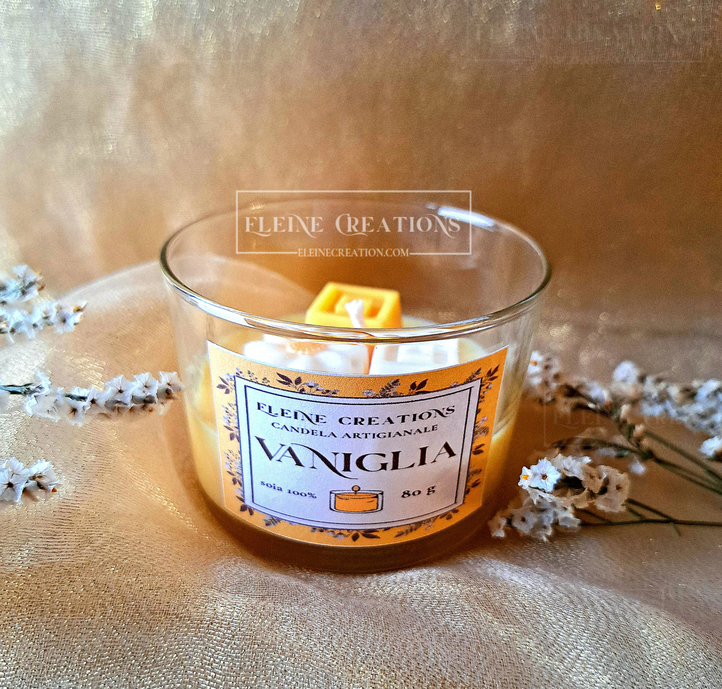 🌼 Candela “Sole di Vaniglia” ☀️🕯️